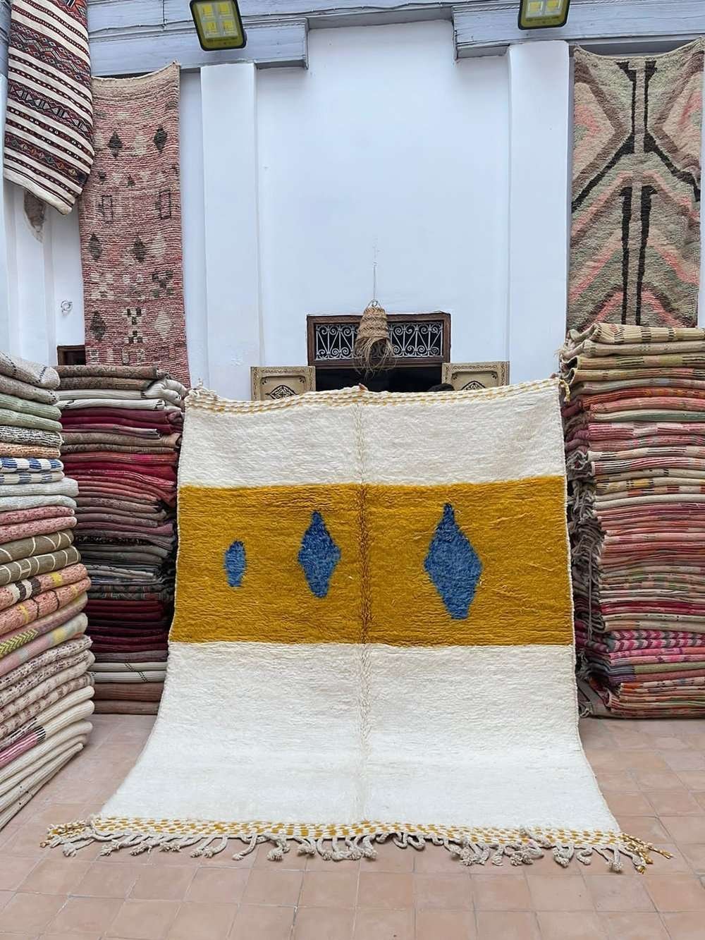 Moroccan Beni Ourain Wool Rug Iyad