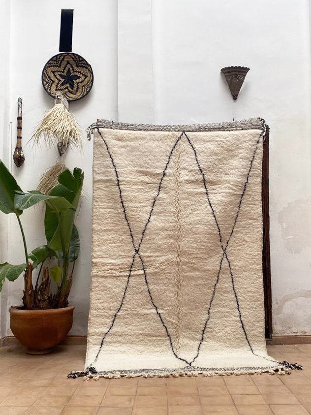 Moroccan Beni Ourain Wool Rug - Brahim