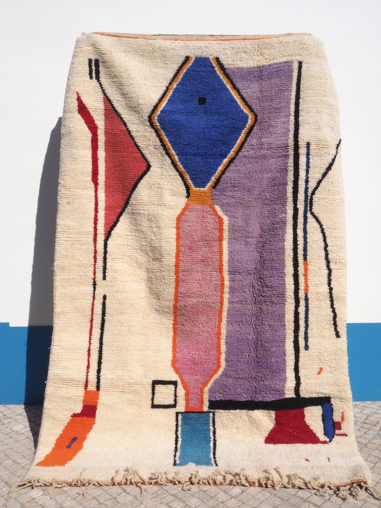 Moroccan boujad wool rug - mehdi - 295 x 190 cm
