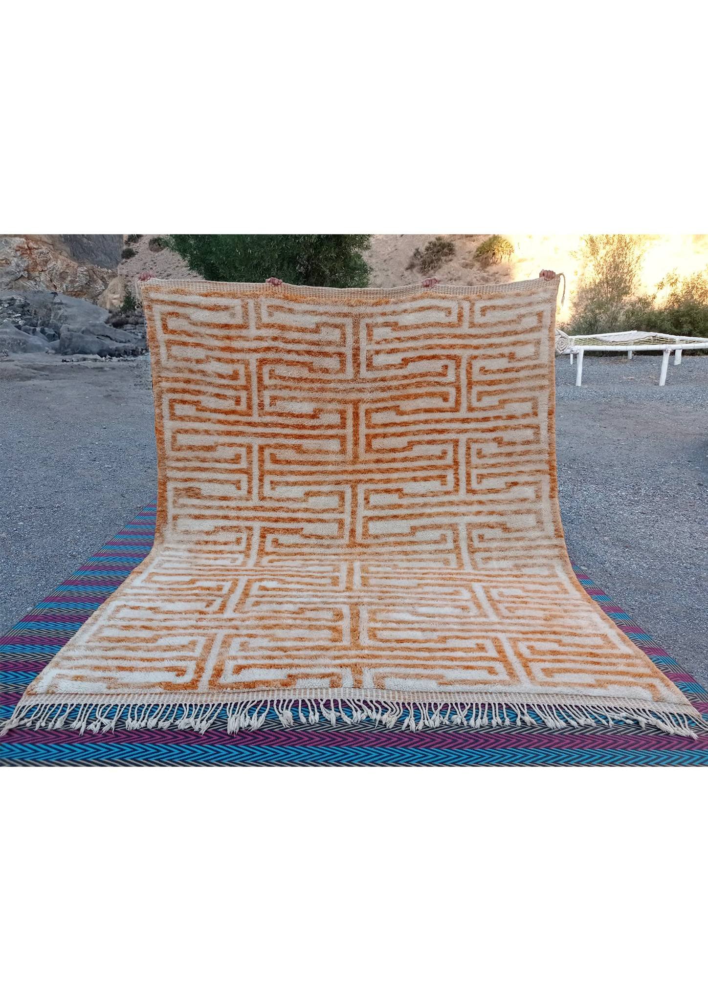 Moroccan-Beni-M'rirt-Wool-Rug-orange-maze-1.jpg