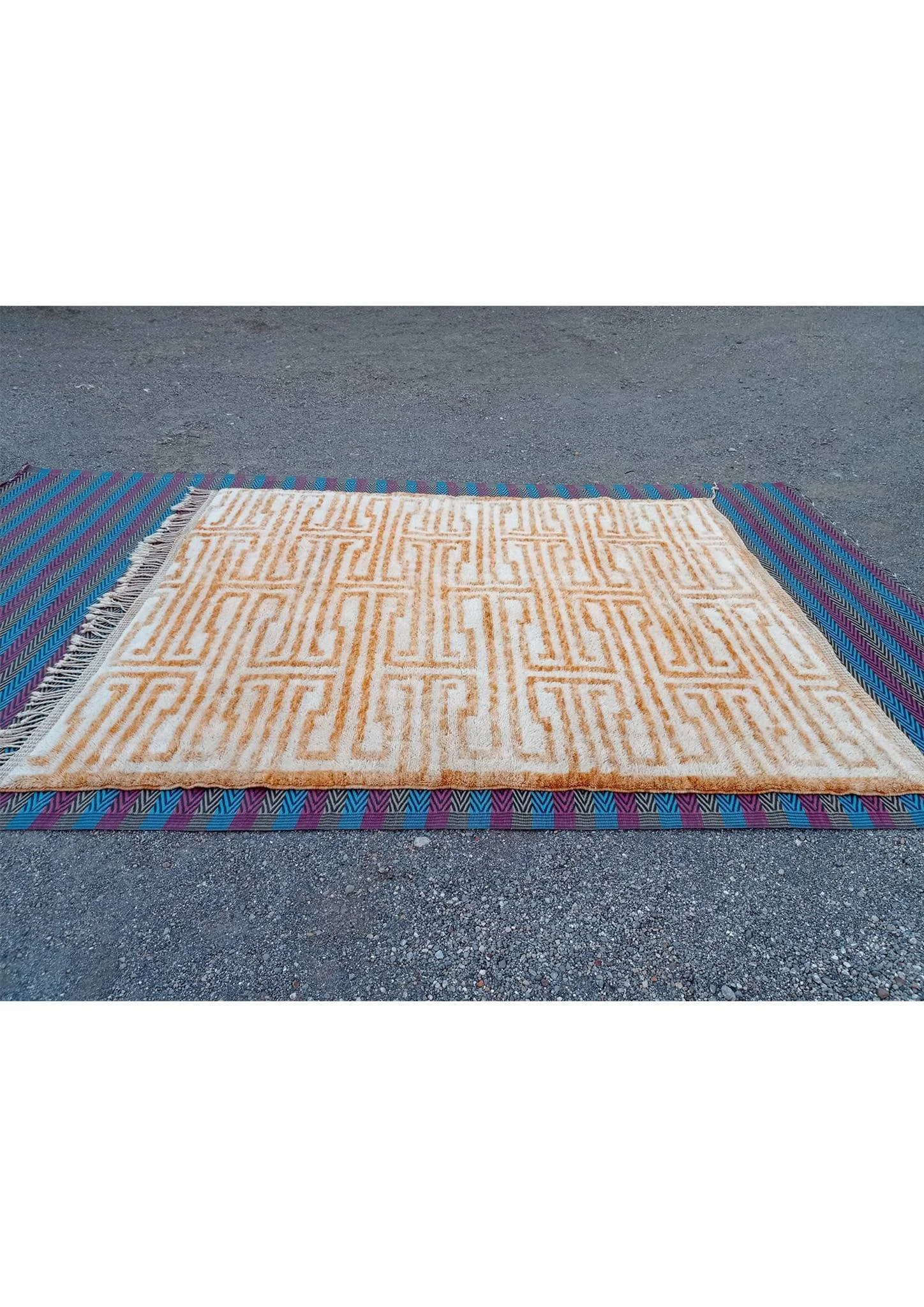 Moroccan-Beni-M'rirt-Wool-Rug-orange-maze-7.jpg