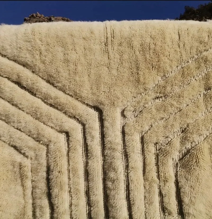 Good morning 🌞 I can&rsquo;t say no to these fluffiness ❤️
Our made to order rugs are just another level now 💌
.
.
.
.
#LuxuryRugs #BeniMrirtRugs #MoroccanRugs #HandmadeRugs #ArtisanCrafted #RugLovers #InteriorDecor #HomeLuxury #InteriorStyling #Et