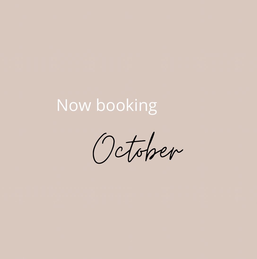 Now accepting clients for October 🍂👻Please book in advance to avoid any disappointments!