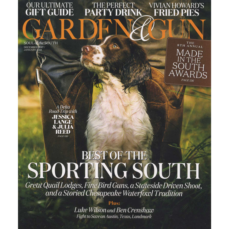 Artis Featured | Garden &amp; Gun, January 2018