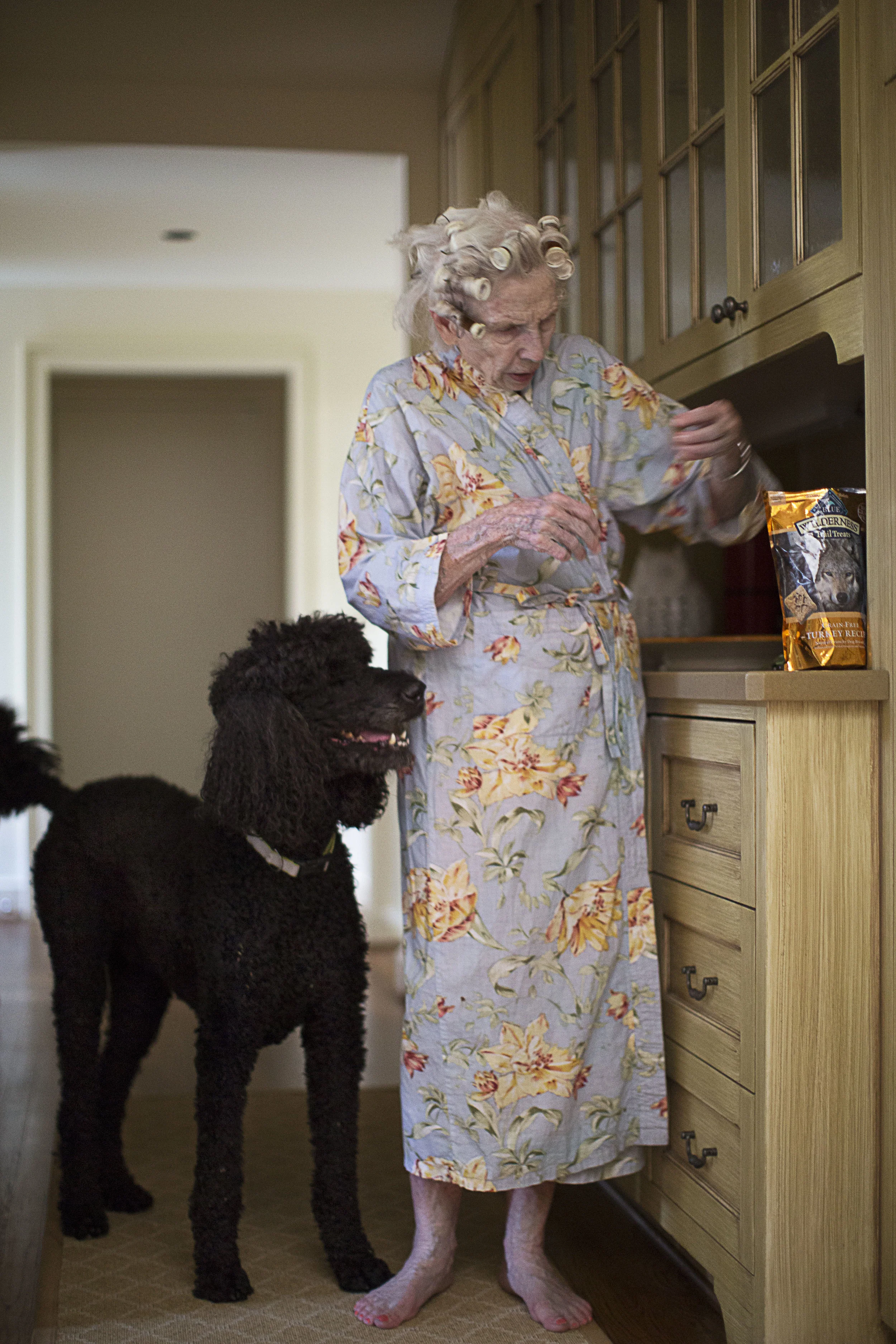 Mom Feeding Louie a Bisquit.jpg