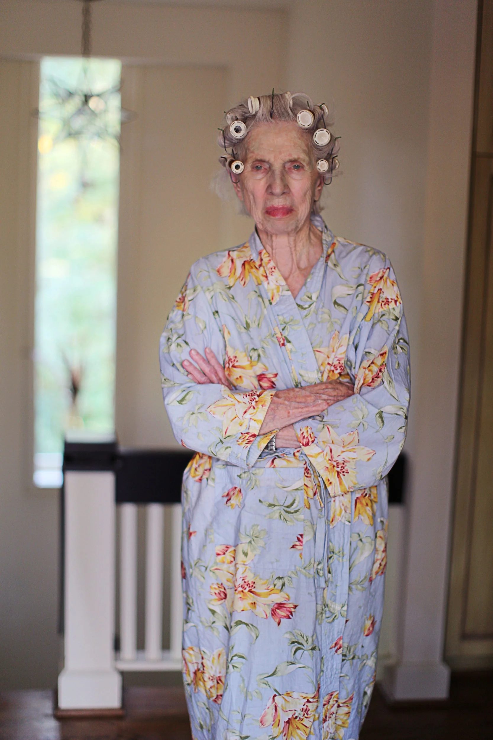 Mom in Rollers.jpg