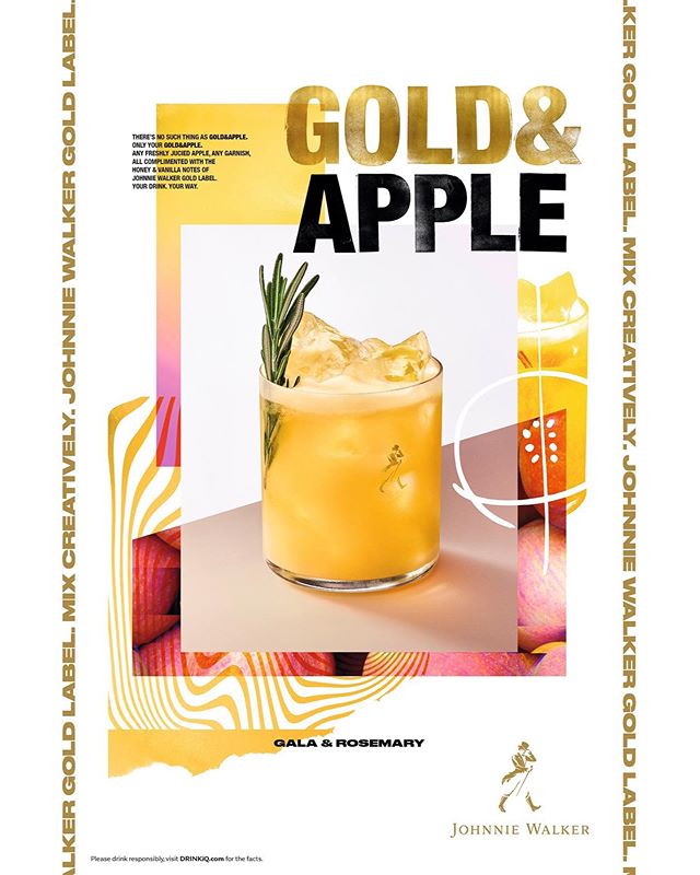 Two more delicious cold ones with Johnnie Walker gold label - Ace photography by @addiechinn - design/ad by Something.