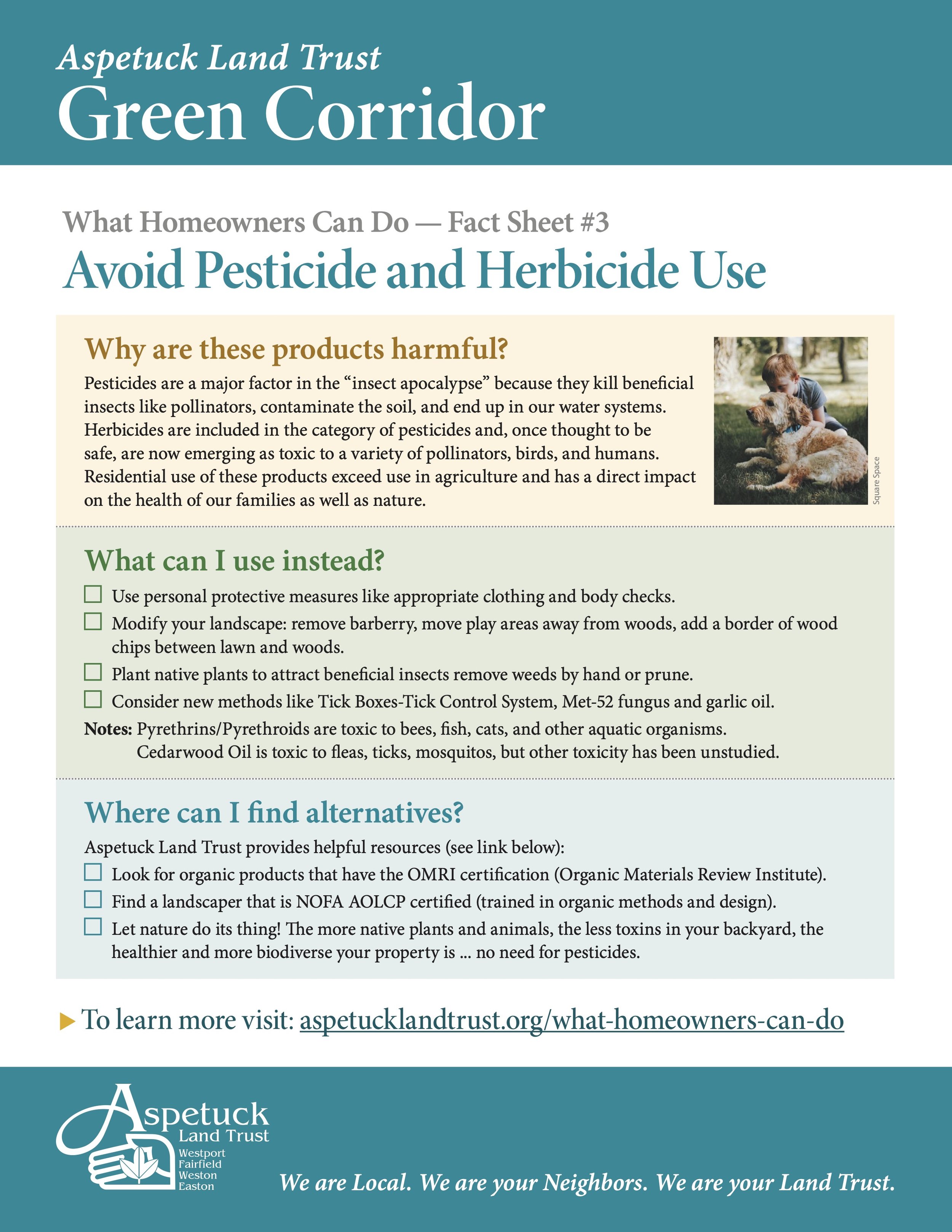 Avoid Pesticides and Herbicides