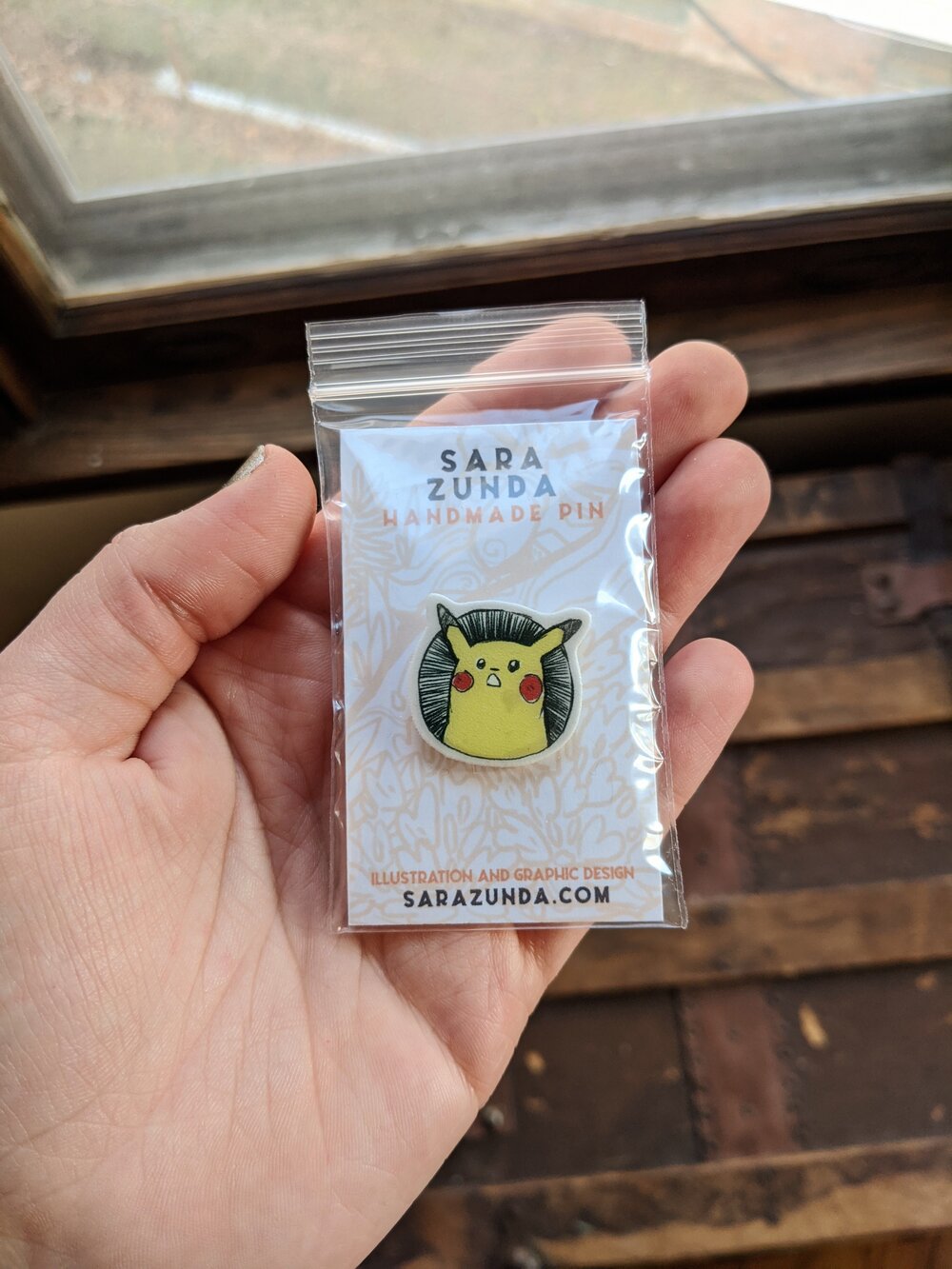 Suprised Pikachu Sticker — Sara Zunda Illustrations