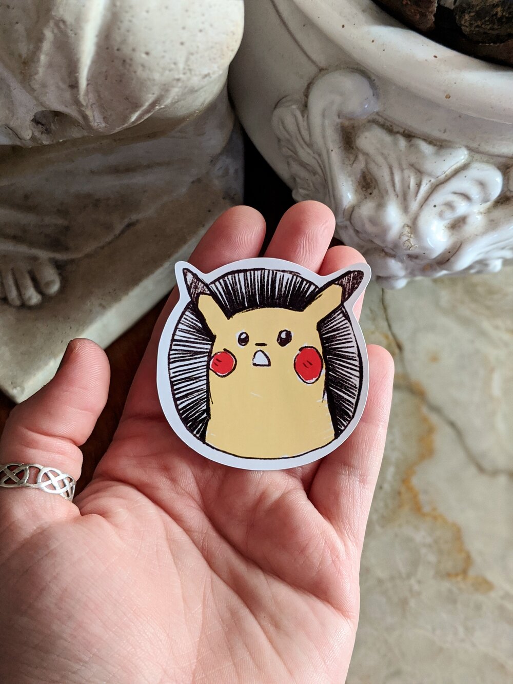 Surprised Pikachu Meme Pin — Sara Zunda Illustrations