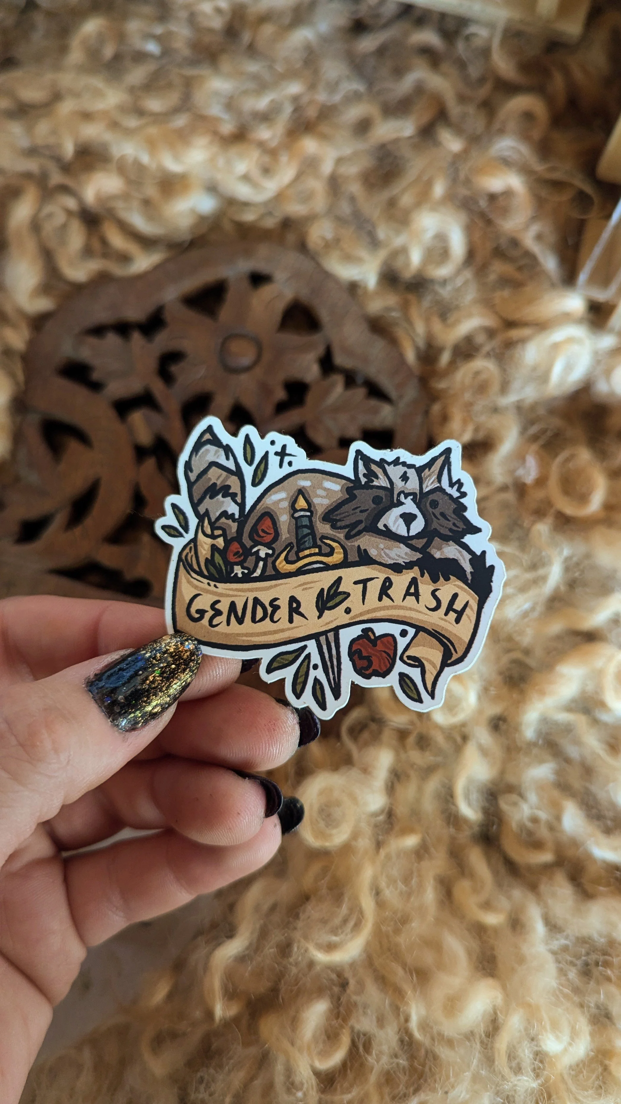 Gender Trash Sticker!