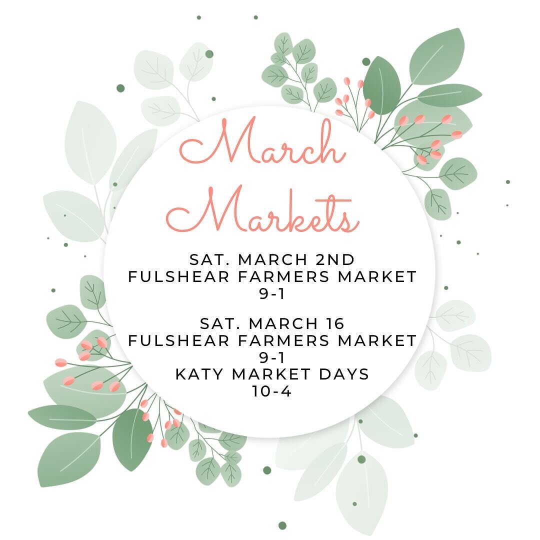 March Markets 2024
#hepplewhitefarms #fulshearfarmersmarket #katymarketdays #localhoney #knowyourbeekeeper #realtexashoney