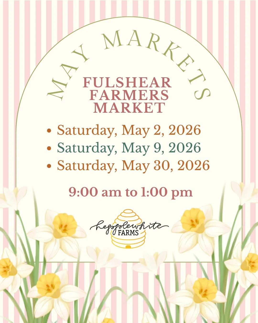 May markets! Stop by and see us @fulshear_farmers_market 
# #hepplewhitefarms #fulshearfarmersmarket #localhoney