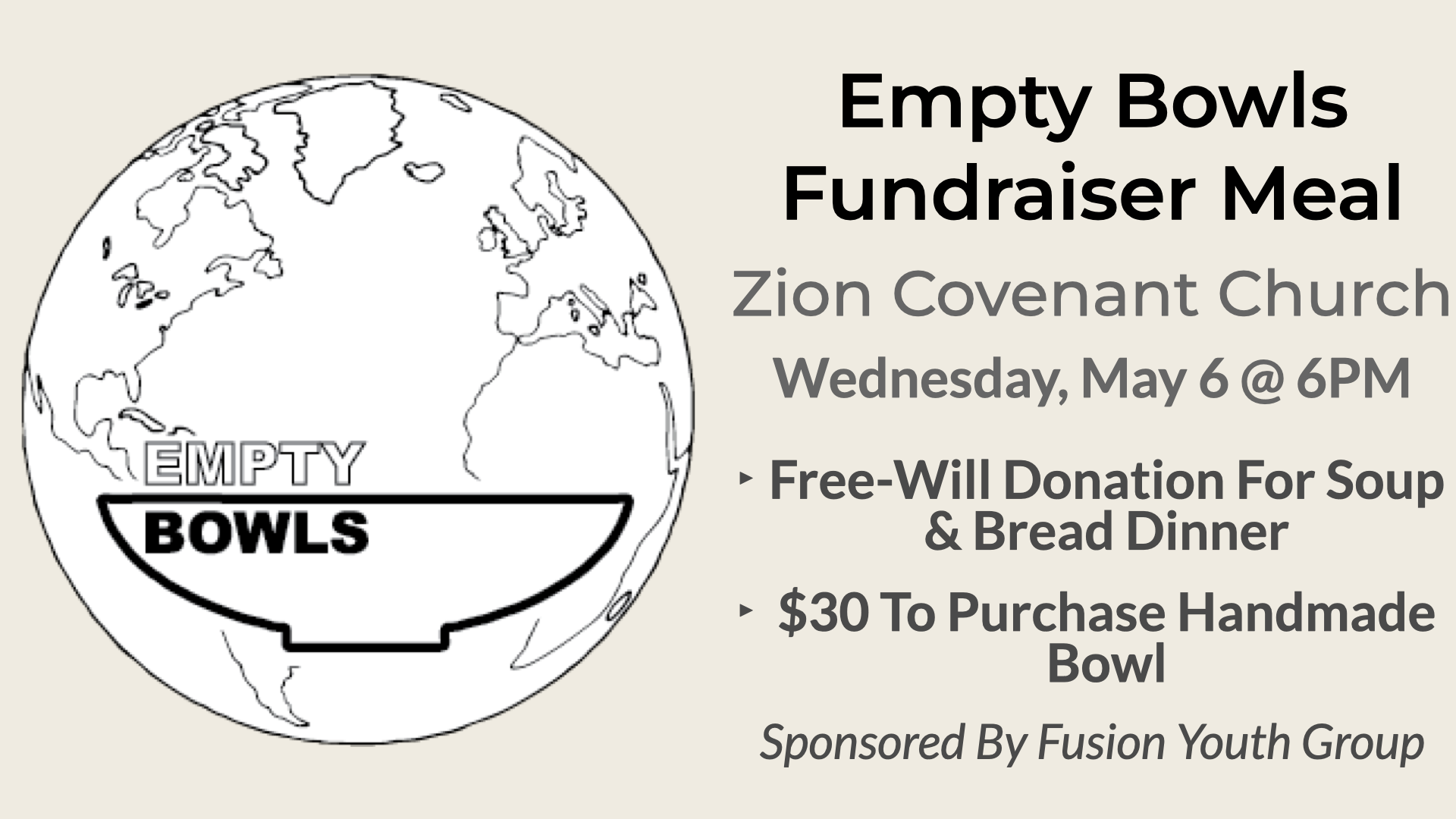 Empty Bowls Fundraiser