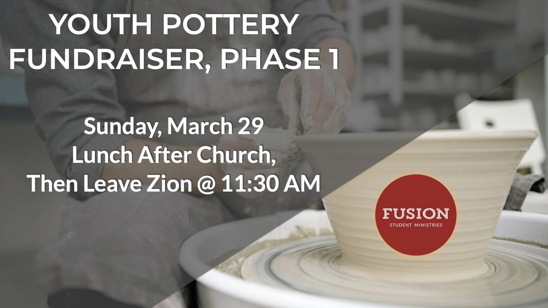 Youth Pottery Fundraiser Event