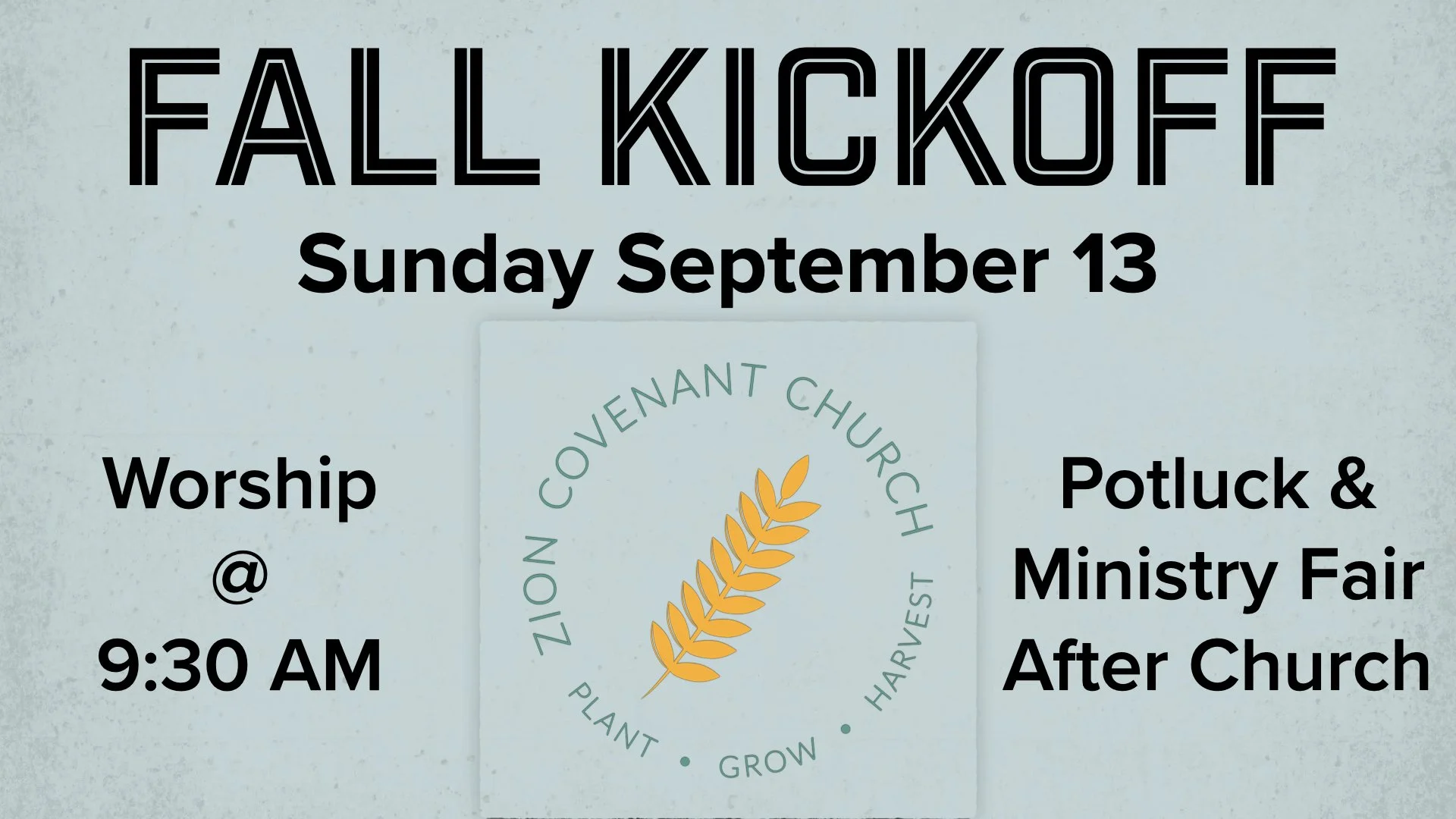 Fall Kickoff Sunday