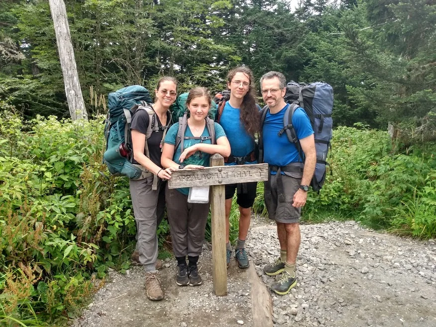 Alina (second from left) with her family during summer 2019.