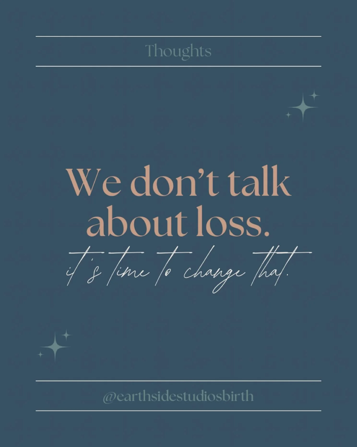 We don’t talk about loss. Why? Honestly, it’s a simple reason. We have become SO disconnected from death in our culture. 
We no longer take care of our loved ones after they’ve passed away.
We do not prepare their bodies like we o