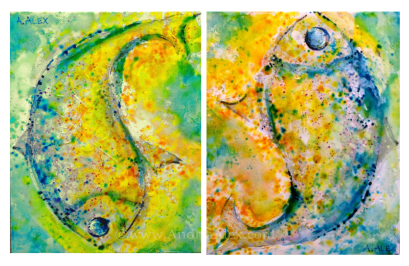 Yin and Yang, diptych