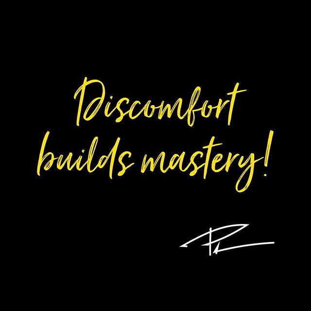 Get comfortable, being uncomfortable! That is where magic happens! #mentaltoughness #mindset #mindsetquotes #coaching #breakthrough #mastery #quote
