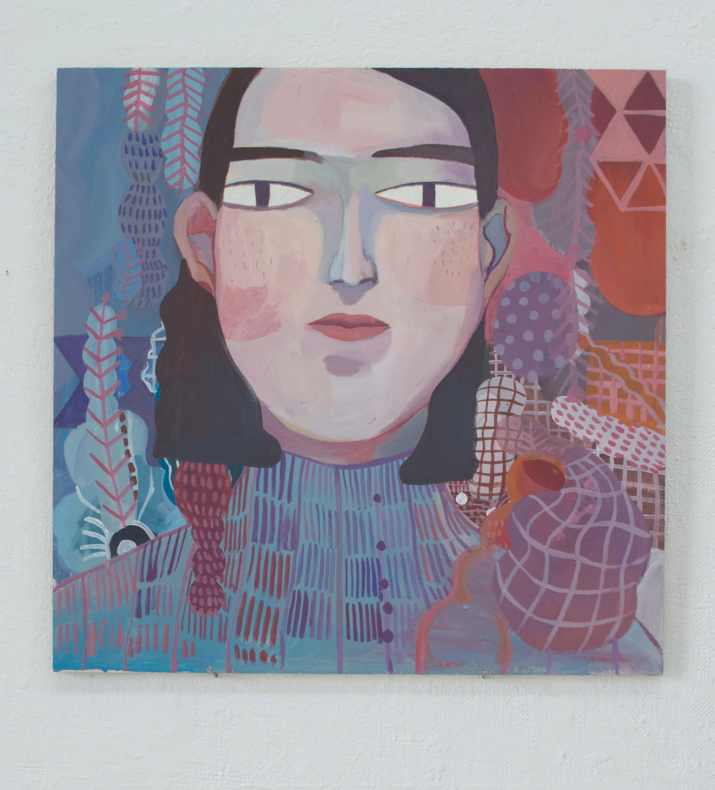 Ultra facial moisturizer Acrylic on wooden panel 20x20 2018