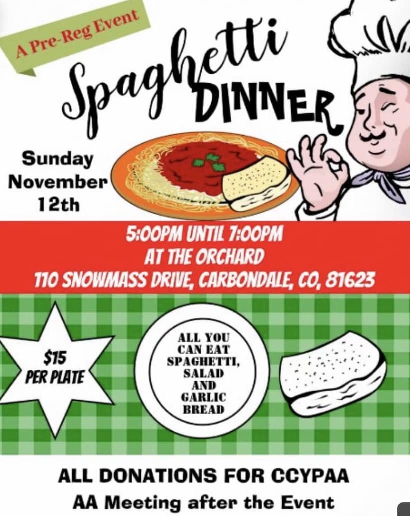 Spaghetti Dinner - Carbondale, CO