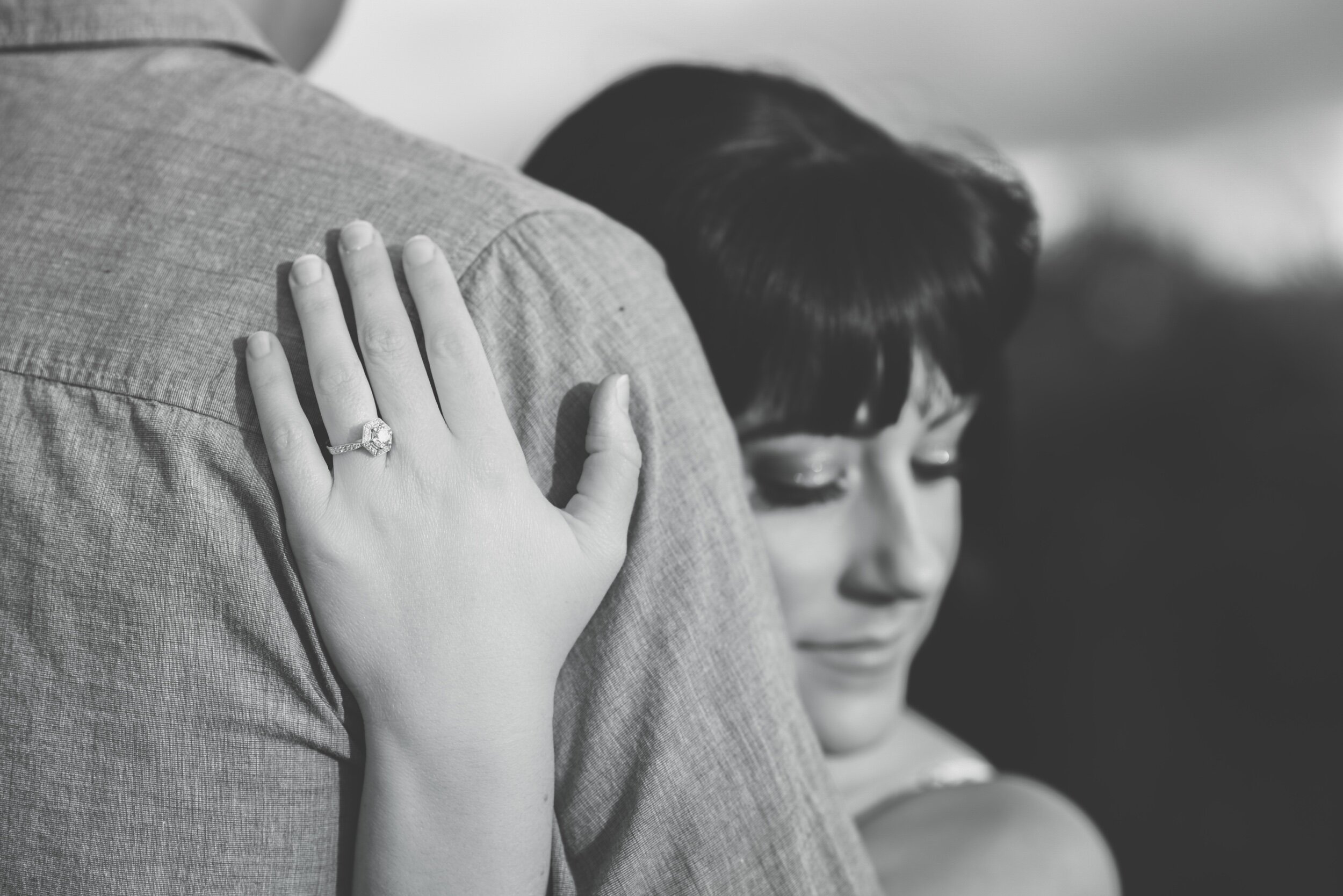  Engagement outdoor couples shoot photo photography black and white 