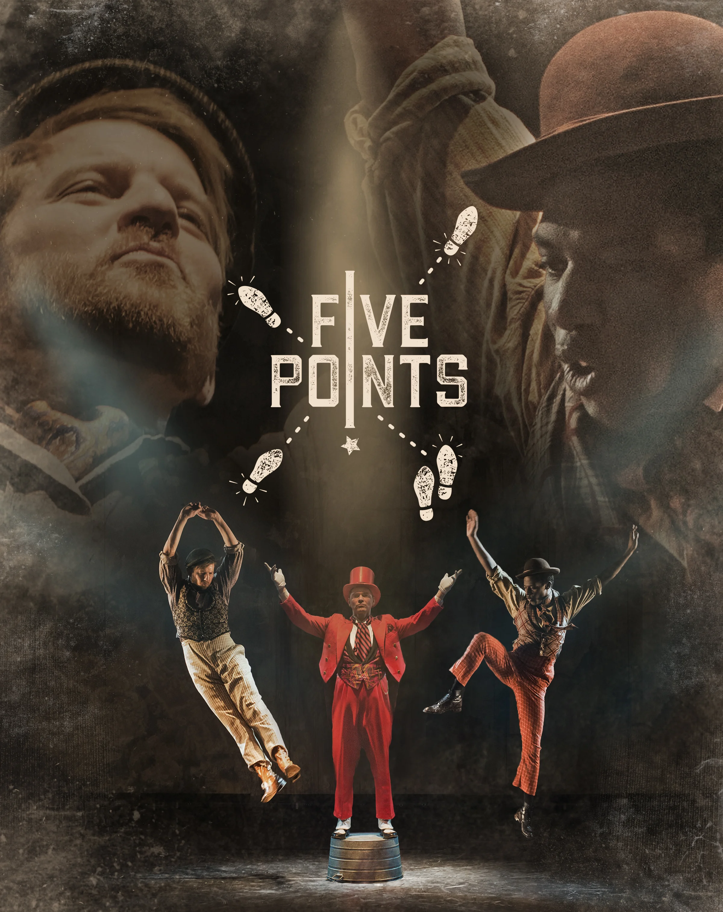 Ben Bakken (John Diamond), Dieter Bierbrauer (P.T. Barnum), Lamar Jefferson (Willie Lane) Photo credit Allen Weeks