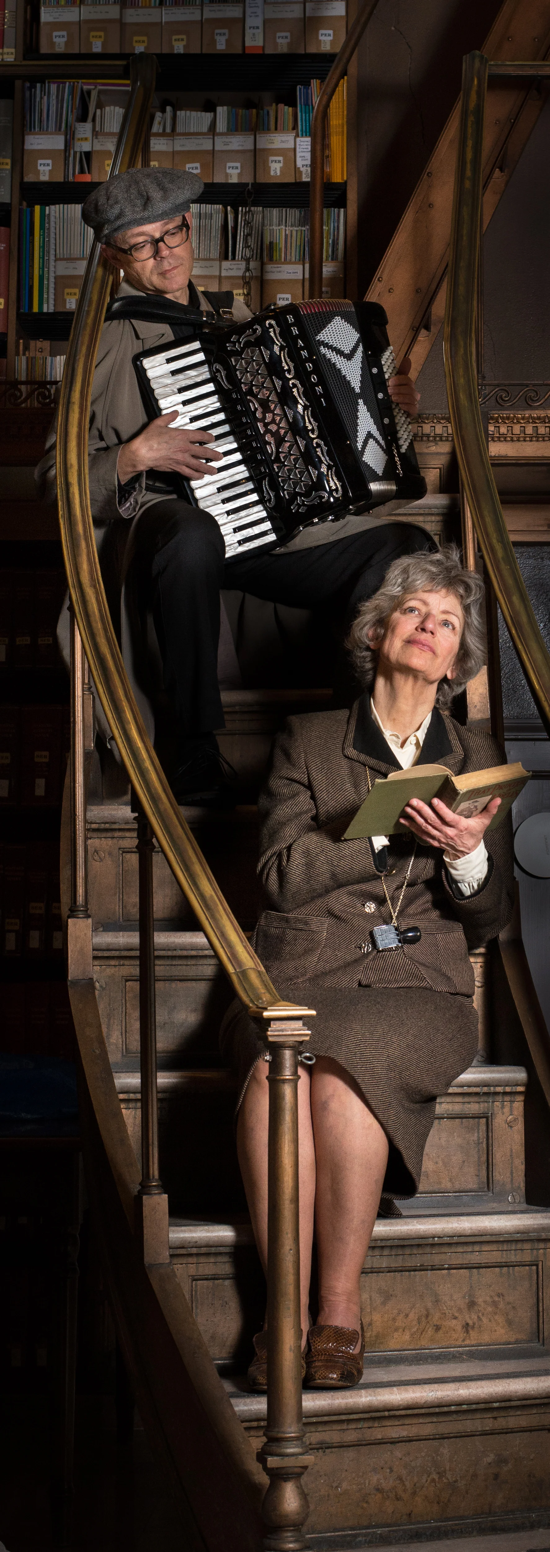 Dan Chouinard and Sally Wingert, Photo by ALlen Weeks