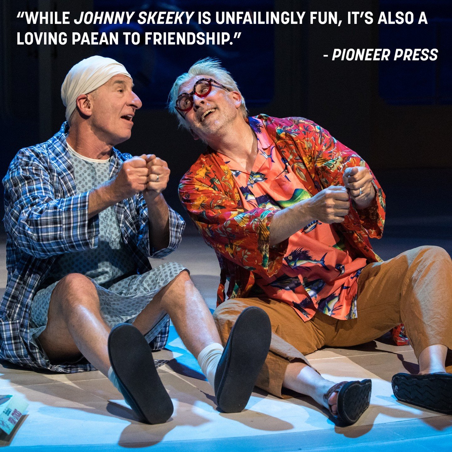 &quot;While JOHNNY SKEEKY is unfailingly fun, it&rsquo;s also a loving paean to friendship and a challenge to examine your own life choices and see if your compass is pointed toward happiness.&quot;

Read Rob Hubbard's review of JOHNNY SKEEKY; OR, TH
