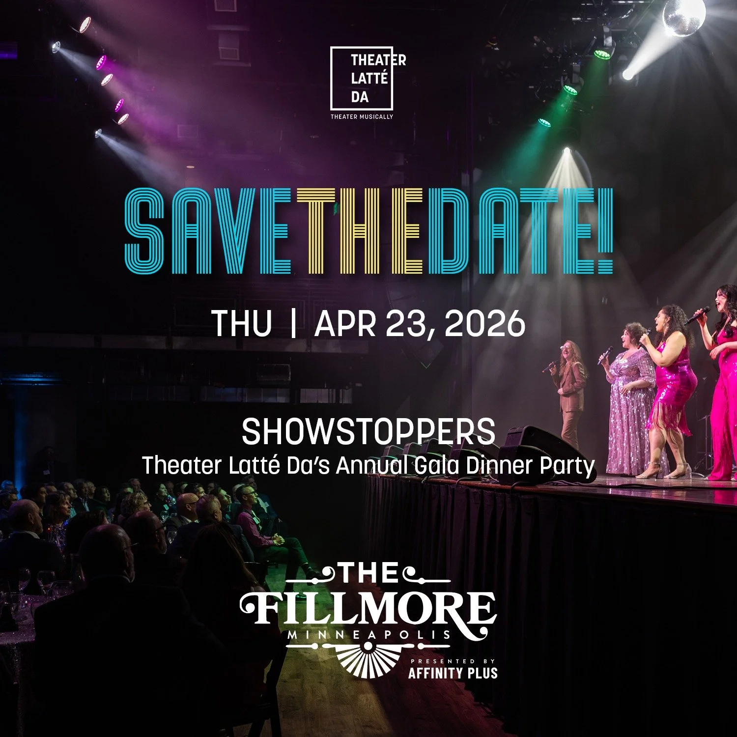 🎉 SAVE THE DATE ✅

Showstoppers Gala is coming--an unforgettable night of performance, passion and purpose! Mark your calendars and get ready to celebrate the power of live theater with us. More details and invitations soon, but trust us, you won't 