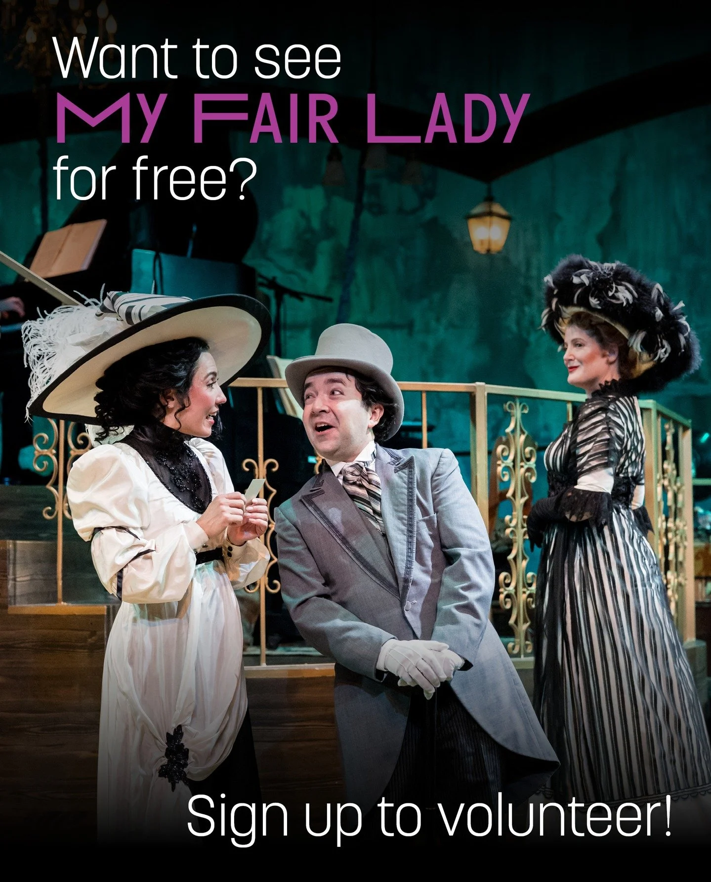 Sign up to be a volunteer usher and enjoy a "positively dashing" evening (or afternoon) at the theater! 

As a volunteer usher, you'll become a vital part of our pre- and post-show operations and assist as greeters, ticket takers, and creat