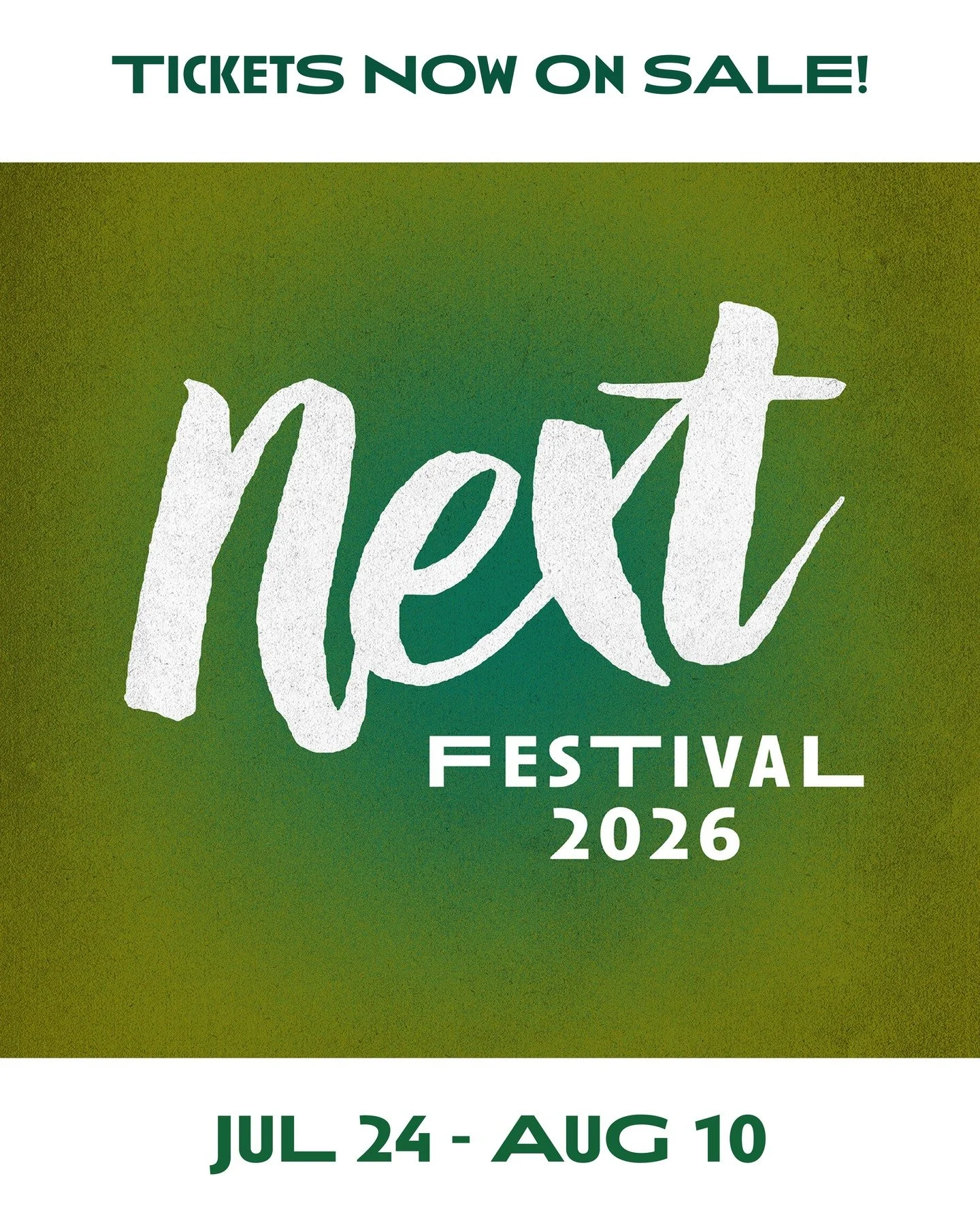 🎭 Get in on the ground floor of the next Great American Musical! ✨

Tickets are NOW ON SALE for Theater Latt&eacute; Da&rsquo;s NEXT Festival 2026. Join us from JUL 24 &ndash; AUG 10 for an exclusive look at three brand-new musicals in development.
