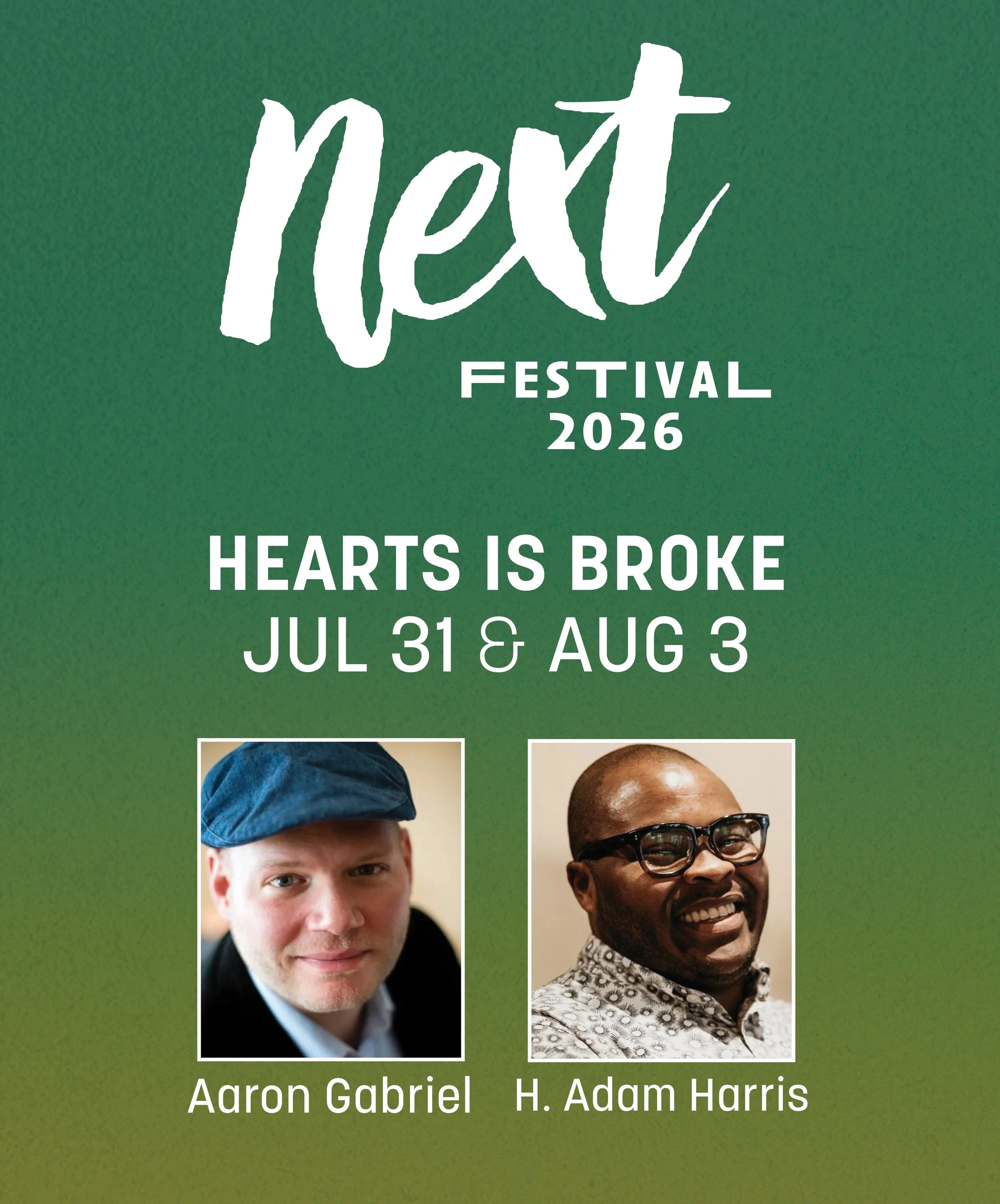 Join us for our second NEXT Festival 2026 presentation, HEARTS IS BROKE! 

HEARTS IS BROKE is a new musical trauma-dy exploring the laughter, longing and love of people on the periphery. When Ollie Luya enters The Sidebar searching for a venue to &ld