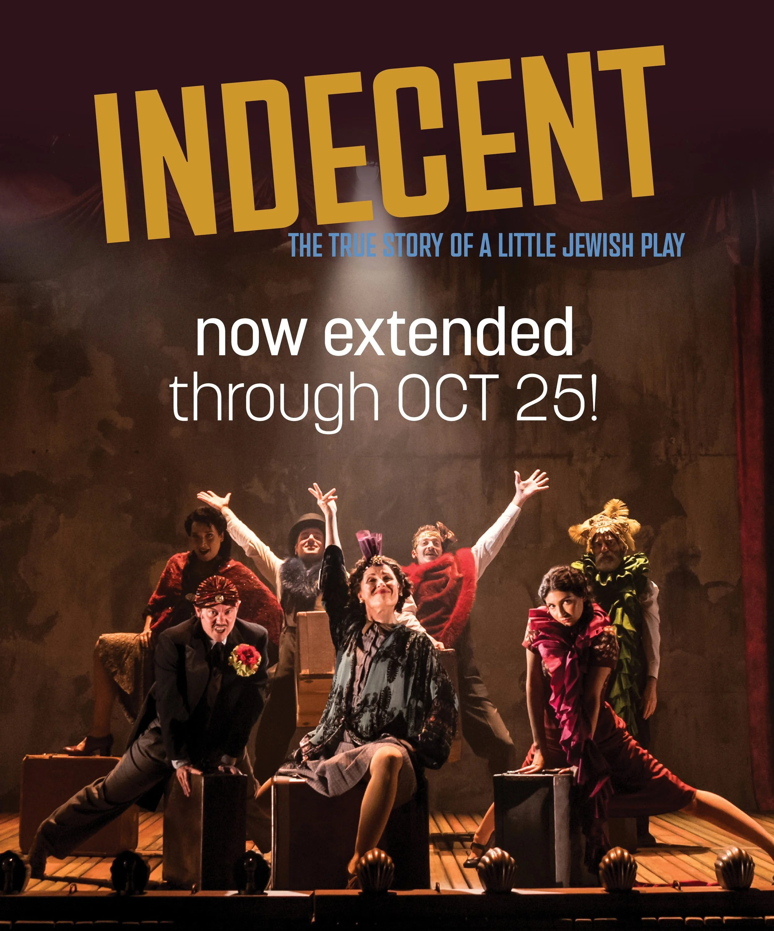 Due to demand, INDECENT has been extended through OCT 25! You now have 6 more chances to see this "truly beautiful and deeply meaningful play" (Cherry and Spoon). 

Tickets are going fast &mdash; click on the link in bio to reserve yours to