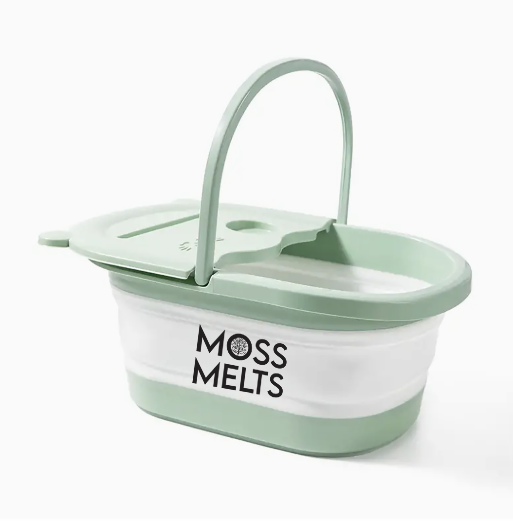 Moss Melts Foot Basin with iPad holder