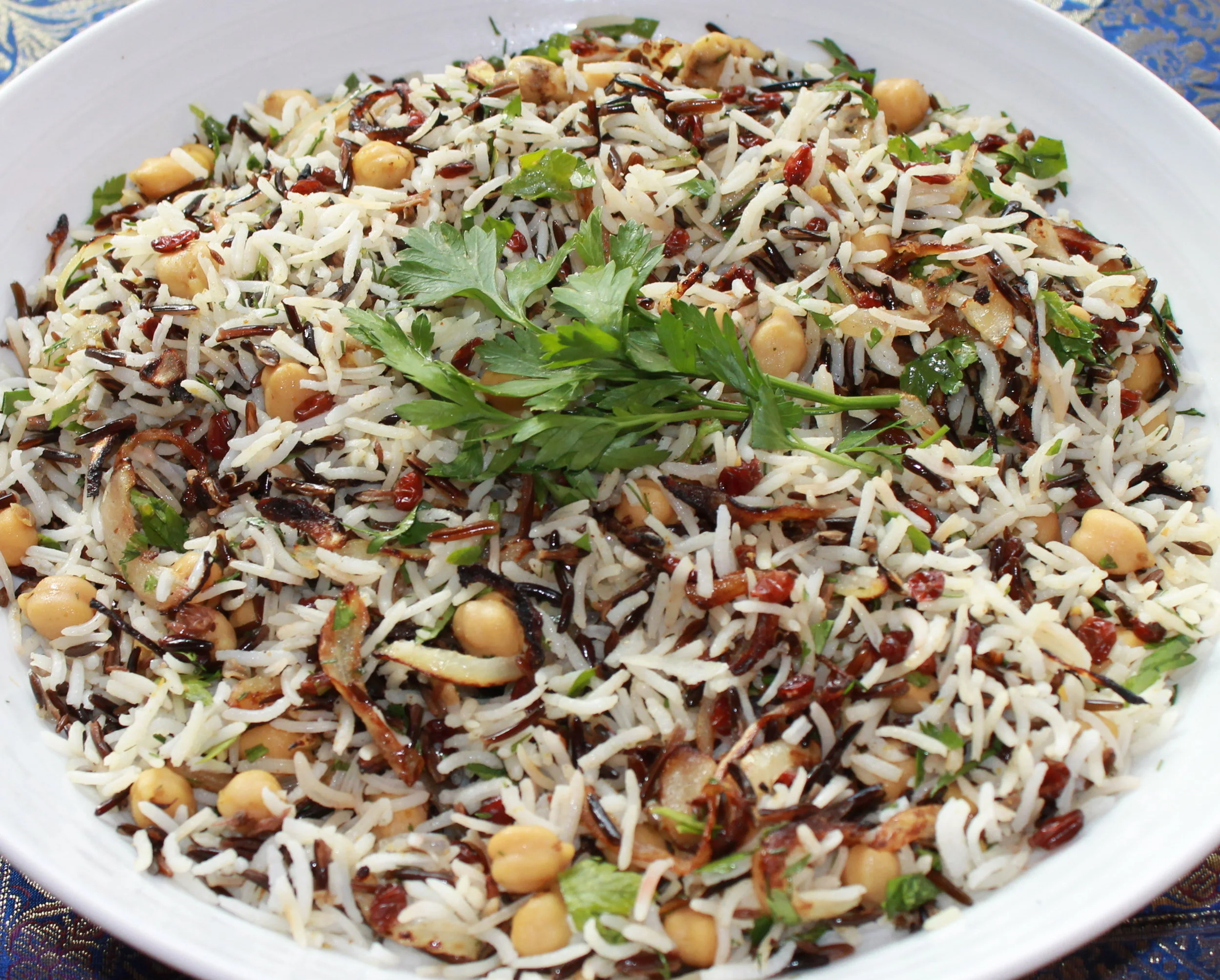 Basmati & Wild Rice with Chickpeas, Currants & Herbs — Culinary Kids