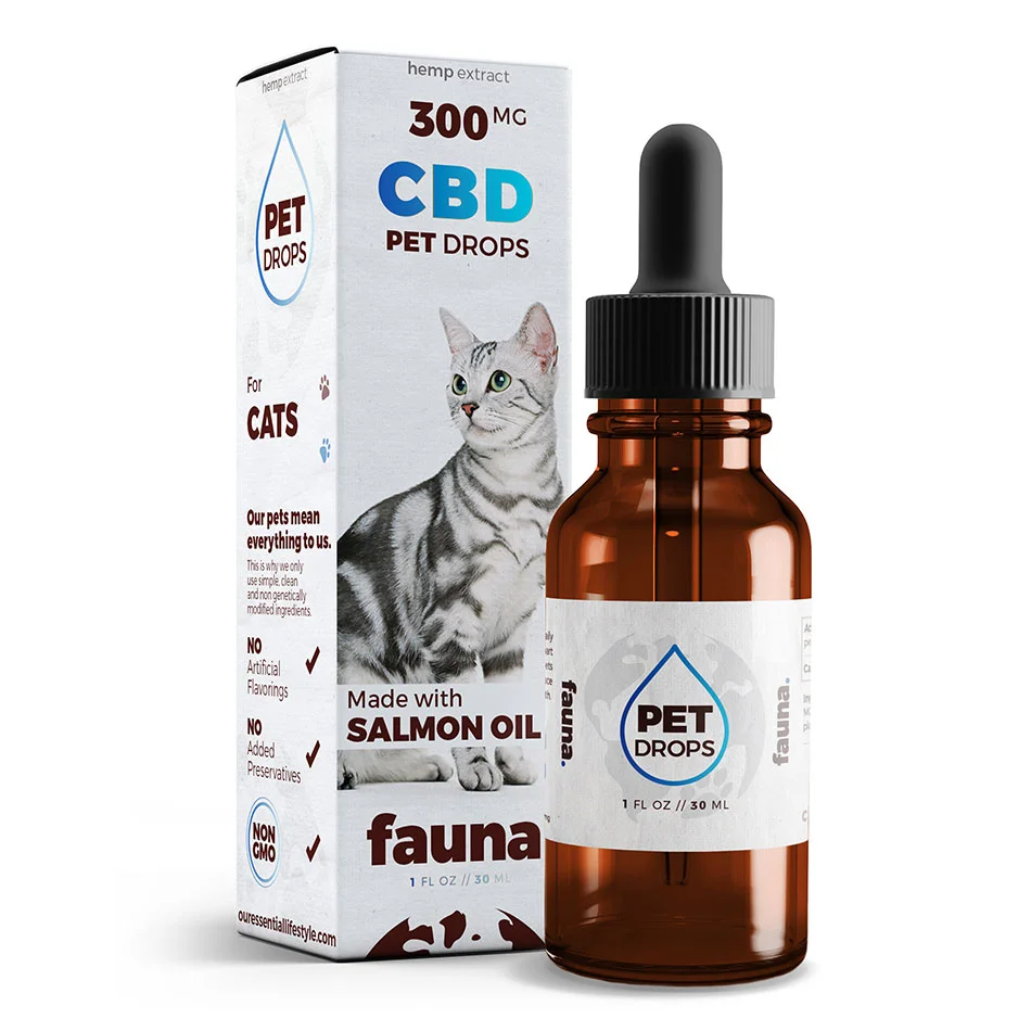 Pet CBD supplement product package design.