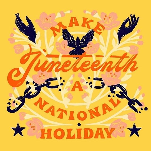 We agree completely. Art by @jill_dehaan 
#juneteenth #juneteenth2020