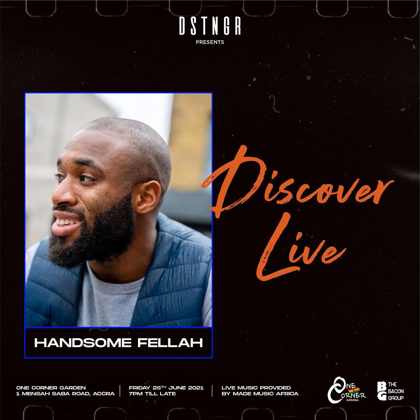 TONIGHT! @handsomefellah will be holding the tunes down on the 1&rsquo;s + 2s for &lsquo;DISCOVER LIVE&rsquo; at @onecornergh!

FREE ENTRY! Doors open at 7PM! 
 
And of course&hellip; after the show, is the official AFTER PARTY! Happening down at @th