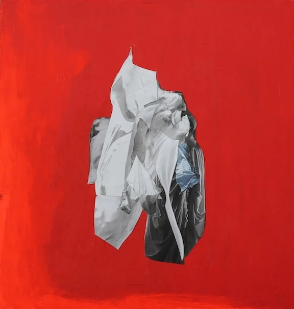 Fucking Beautiful Drapery
14" x 14.5" | Collage and acrylic paint on board | 2013 