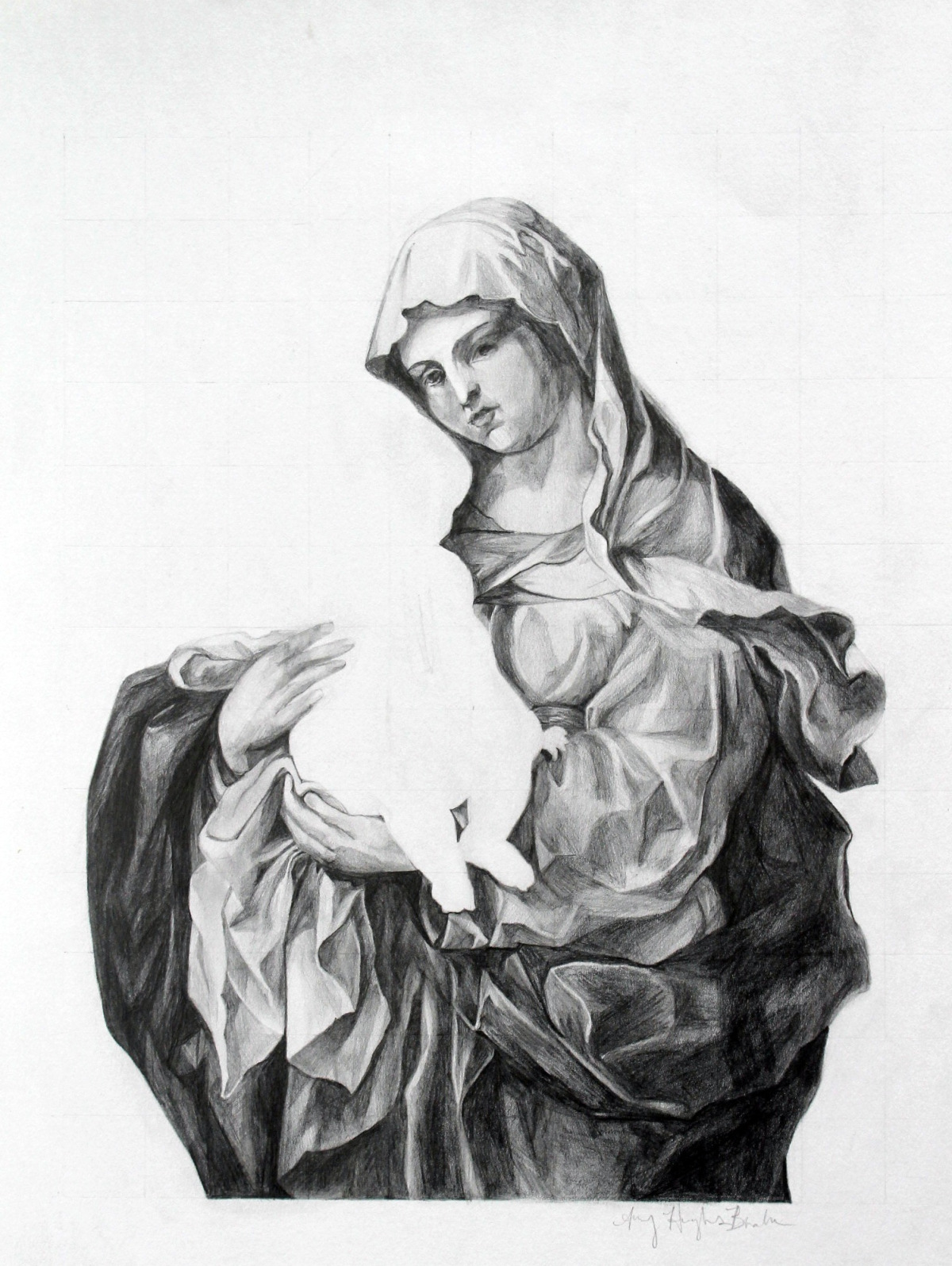    Magnificat #3  
 17" x 14" |&nbsp;Graphite on Bristol | 2013 
 &nbsp;  