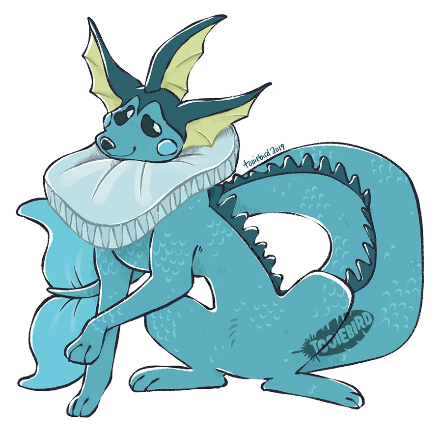 My vaporeon but as a clown? It’s fun to imagine this way sometimes.