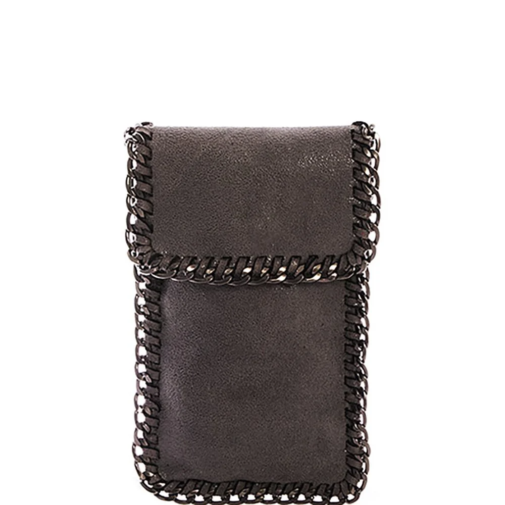 Stella Crossbody Flap Phone Case in Slate