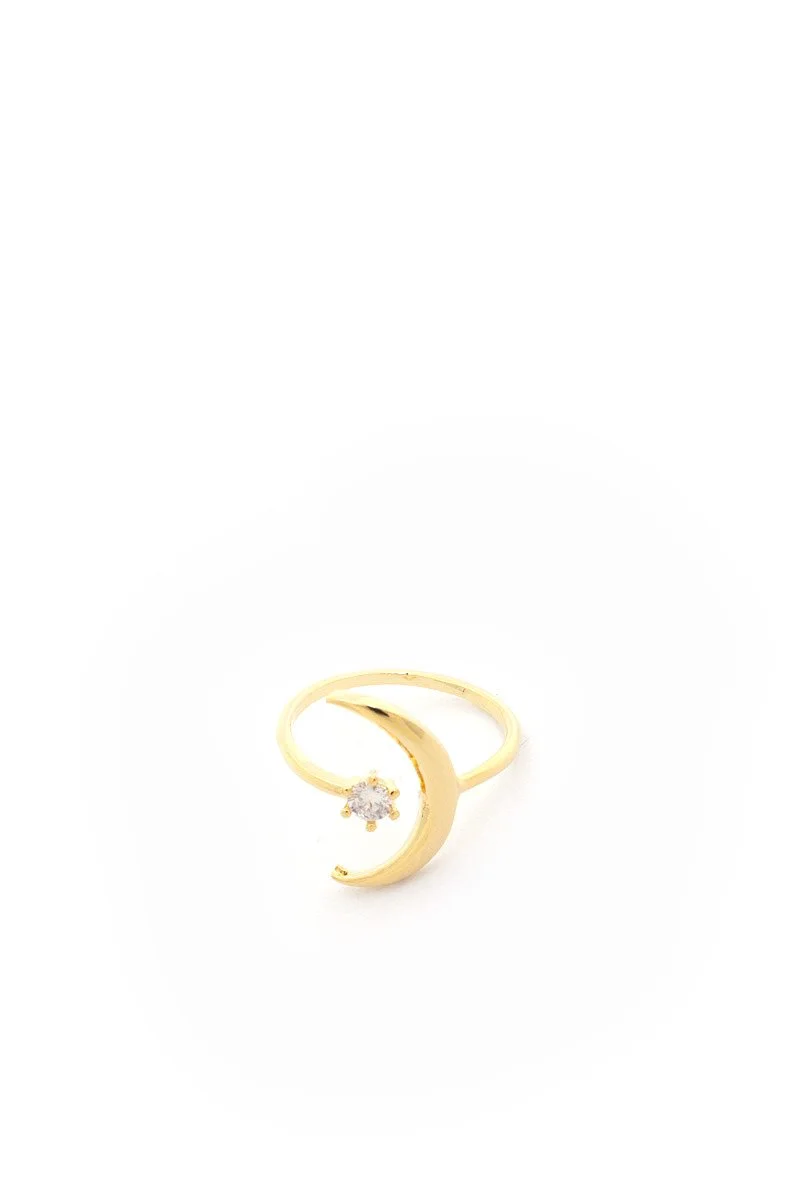 Maddy Crescent Moon Ring