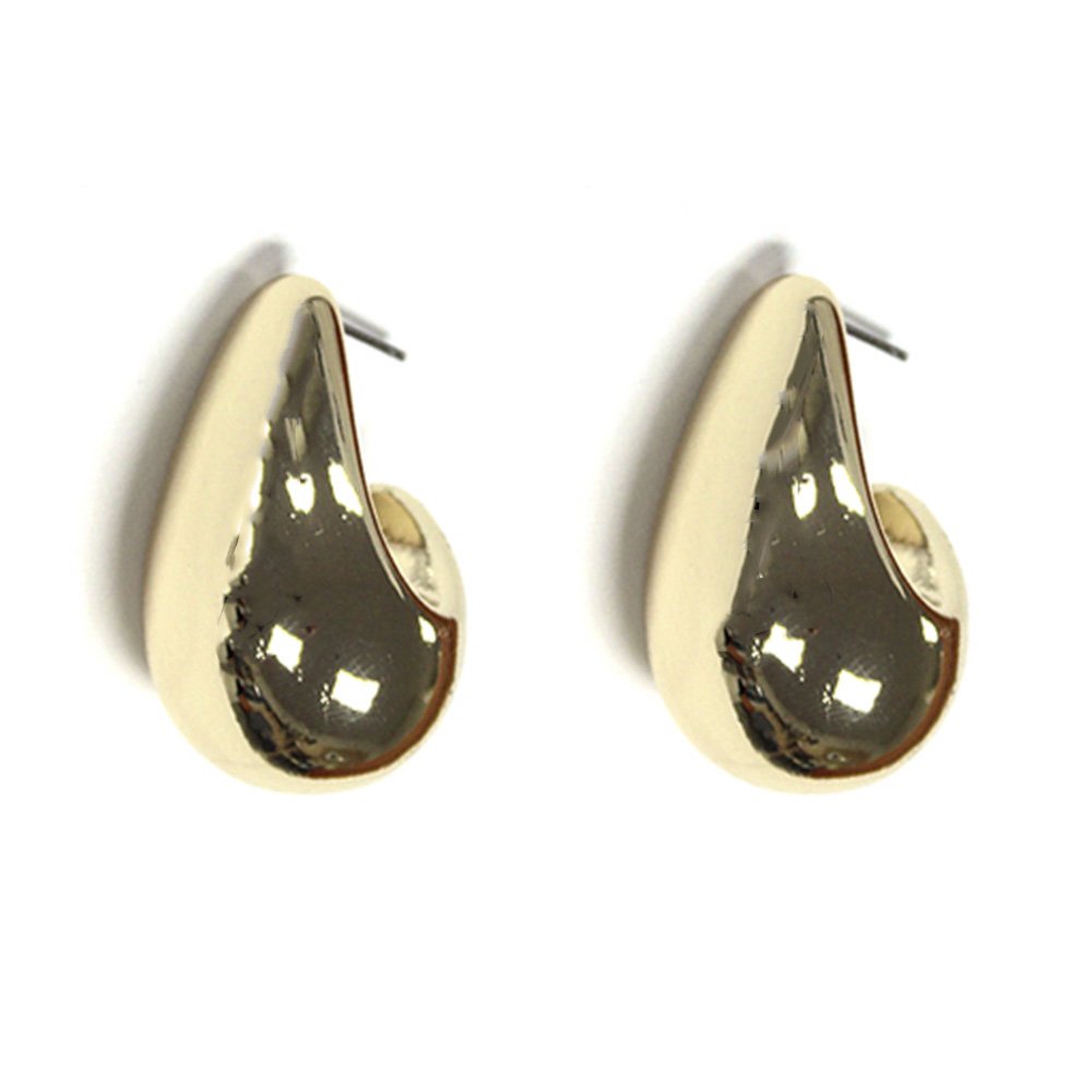 Lila Teardrop Dome Earrings