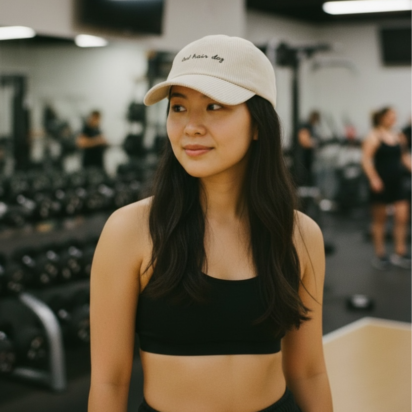 Bad Hair Day Corduroy Baseball Cap