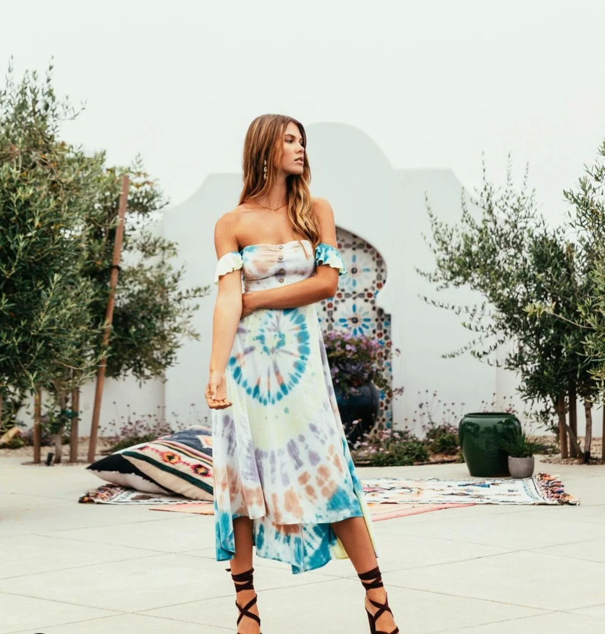 Chaser Raquelle Off Shoulder Hi-Low Dress