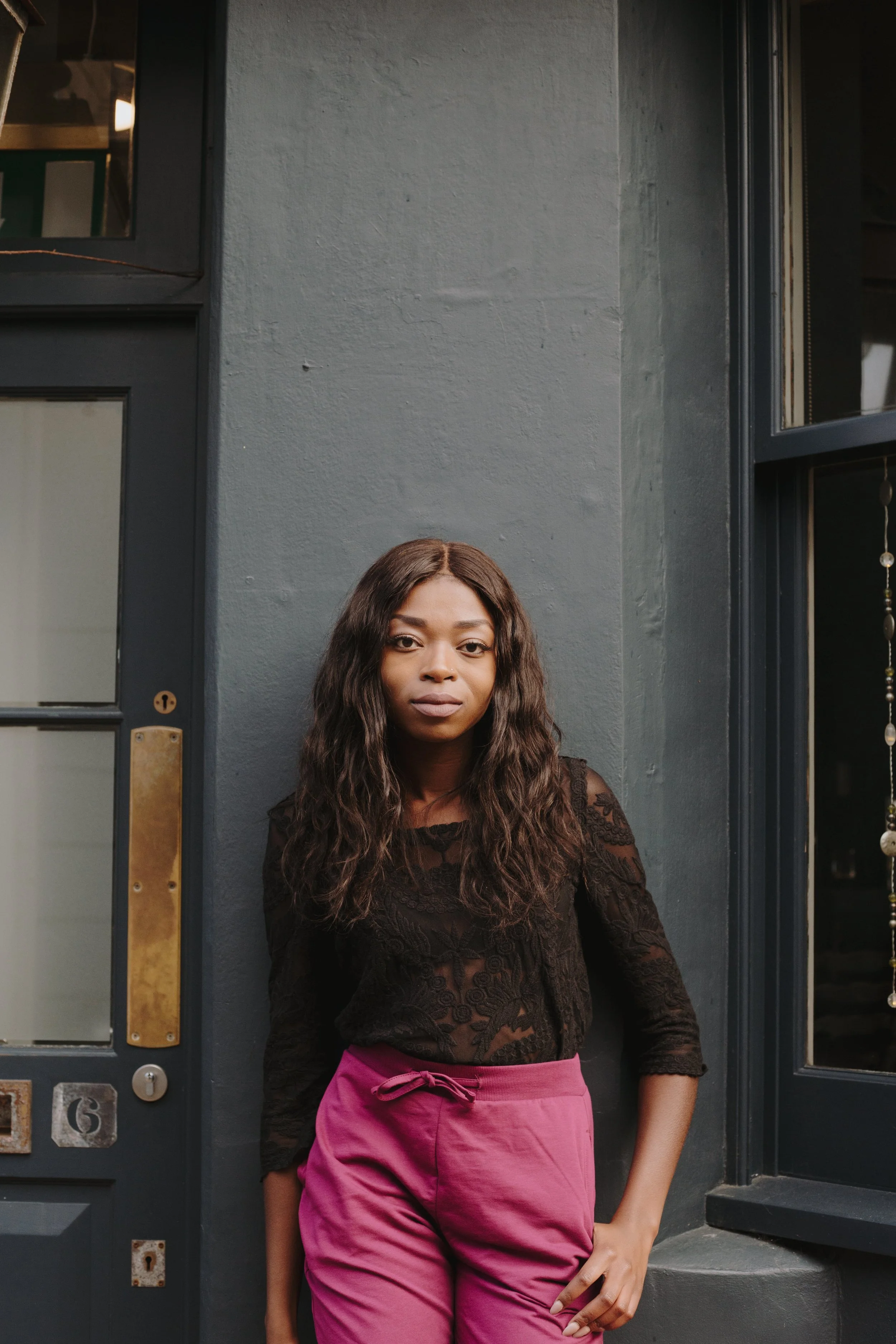 Insecurity is a thief (ft. some long purple slimeline joggers)