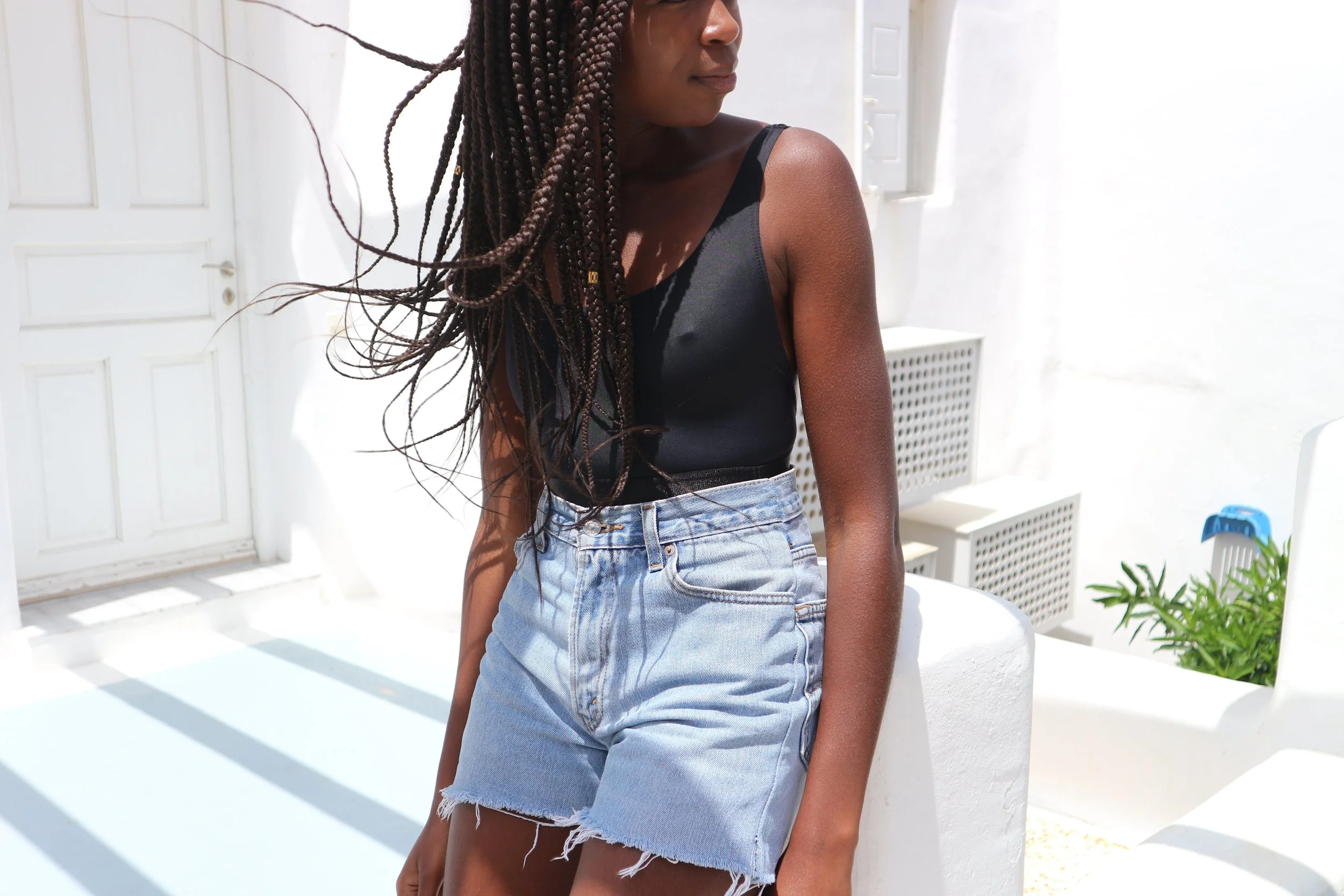 TBH everything was not okay ft a backless swimsuit.